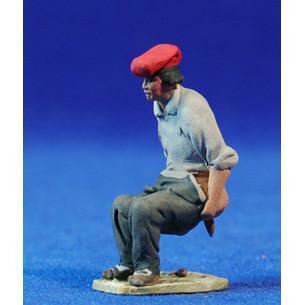 Caganer catalano 5 cm terracotta dipinte De Francesco
