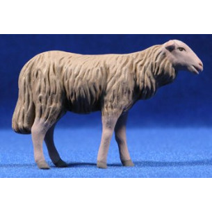Pecora 16 cm terracotta dipinte