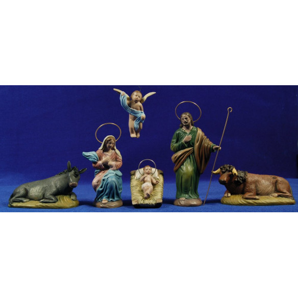 Nativity 16 cm clay painted Figuralia