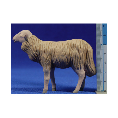 Corderos 16 cm barro pintado