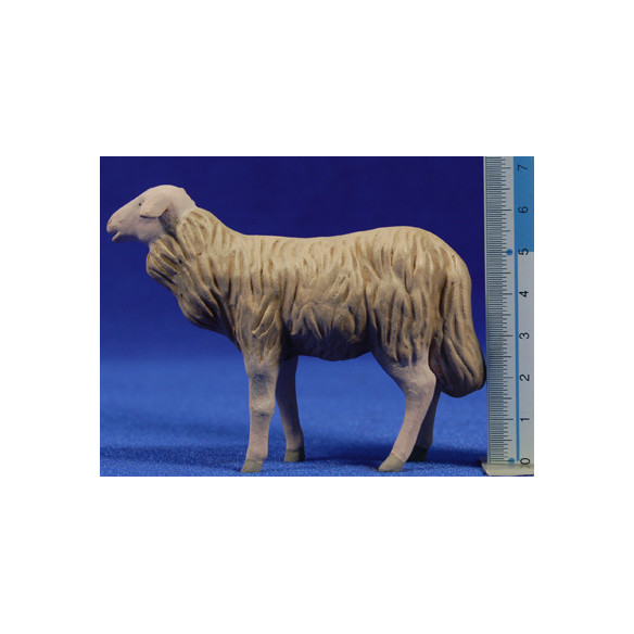 Corderos 16 cm barro pintado