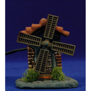 Molino viento 12 cm barro
