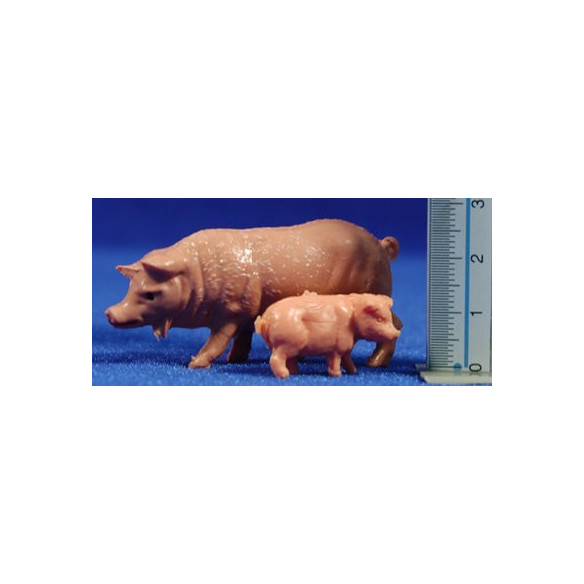Porc 8 cm plàstic Fabregat