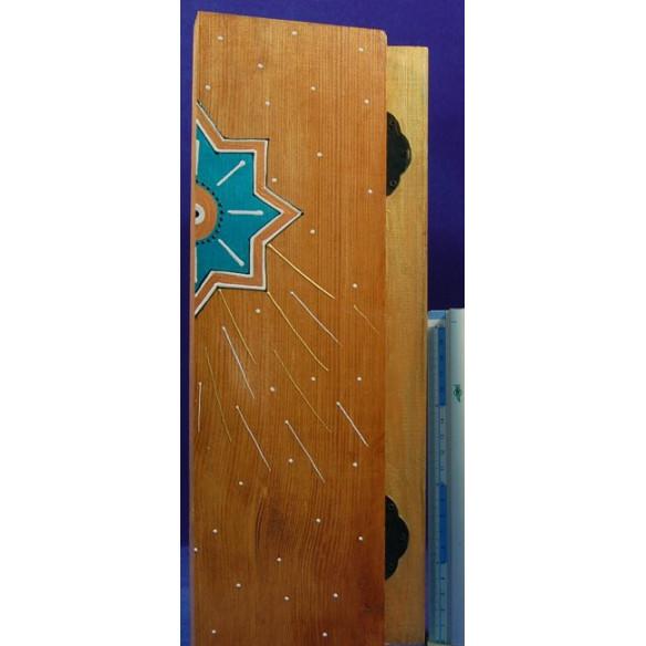 Nativity cow and donkey 38 cm painted wood