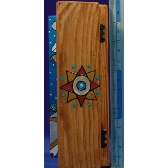 Nacimiento tríptico 13 cm madera pintada