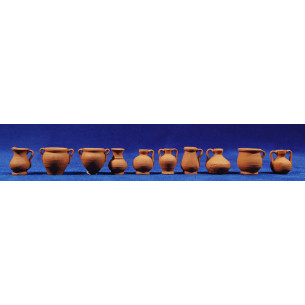Jug various 2,5 cm clay