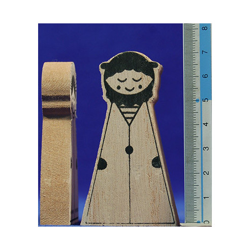 Nacimiento para pintar y rotuladores 7 cm madera