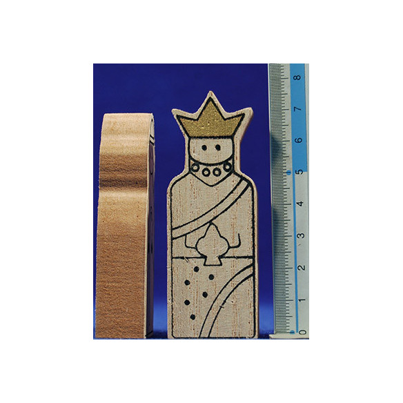 Nacimiento con reyes para pintar y rotuladores 7 cm madera