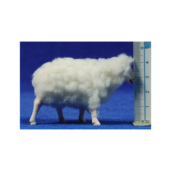 Pecora lana 10 cm plastica Belenes Puig