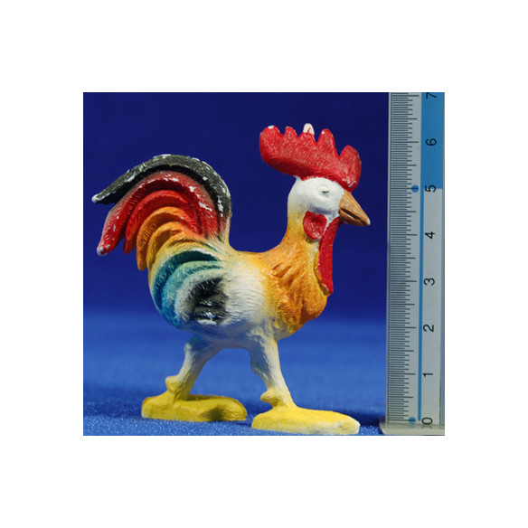 Gallo moderno 8 cm plástico Belenes Puig