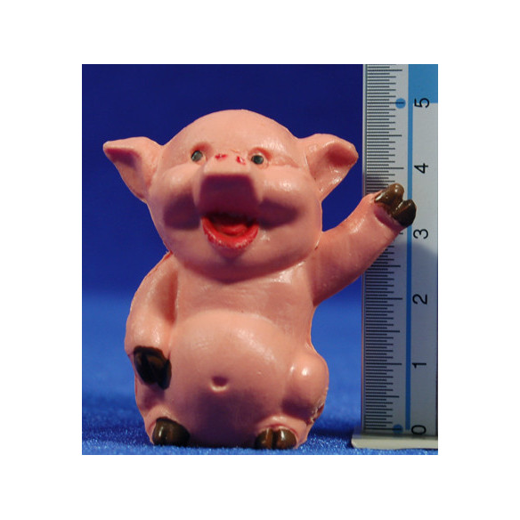 Cerdo moderno de pie 8 cm plástico Belenes Puig