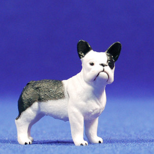 Perro bulldog francés 10 cm plástico Belenes Puig