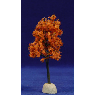 Tree autum orange 12 cm plastic