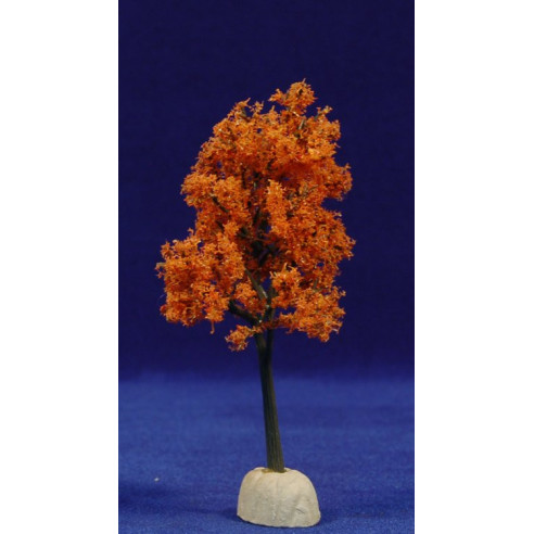 Albero autunnale arancio 12 cm plastica
