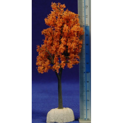 Árbol otoño naranja 12 cm plástico