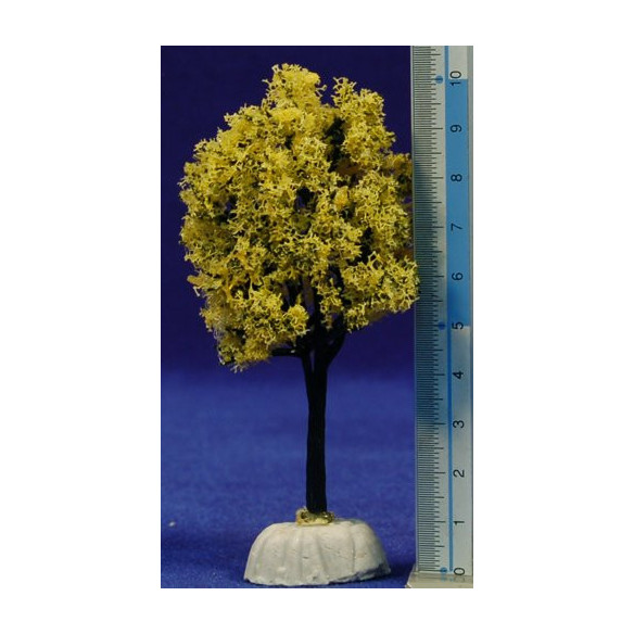 Albero autunnale verde-giallo 10 cm plastica