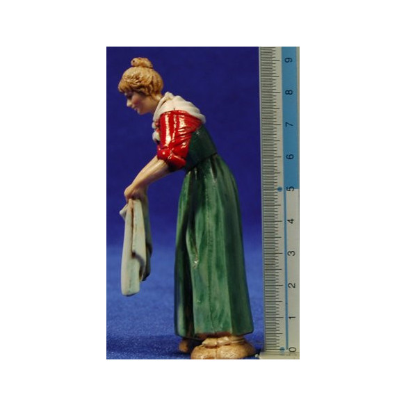 Pastora tendiendo ropa 10 cm plástico Moranduzzo - Landi estilo 700