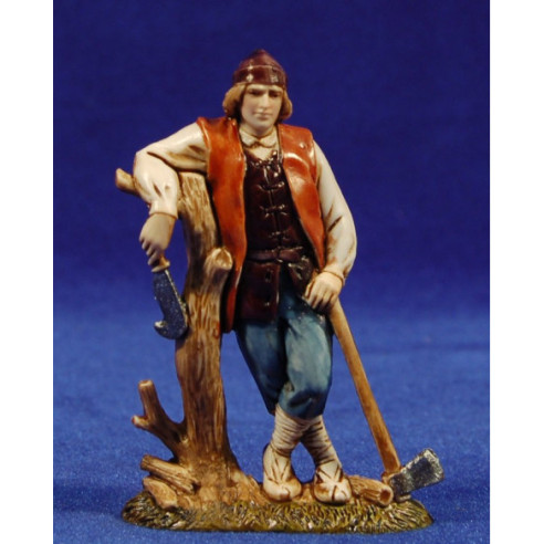 Woodcutter hanging 10 cm plastic Moranduzzo - Landi  ebraic style