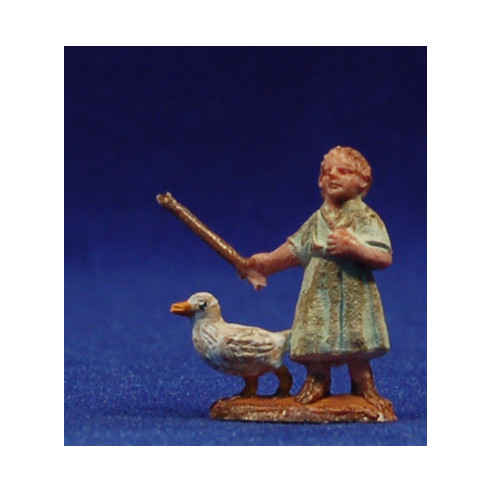 Pastorella con bambino 4 cm plastica Fabregat