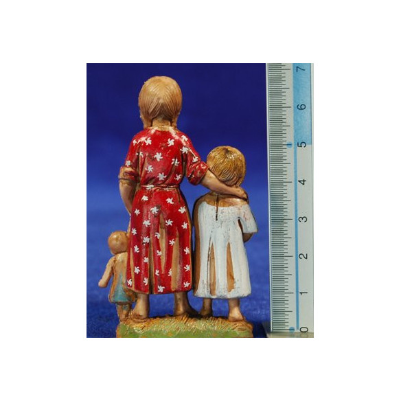 Grup nenes amb nina 10 cm plàstic Moranduzzo - Landi estil 700