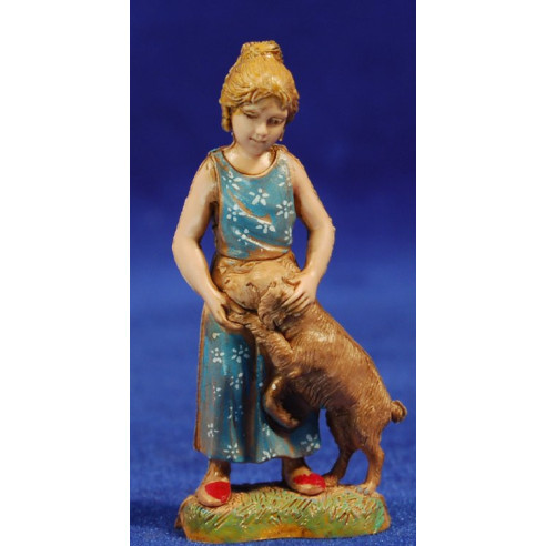 Bimba con cane 10 cm plastica Moranduzzo - Landi stile 700