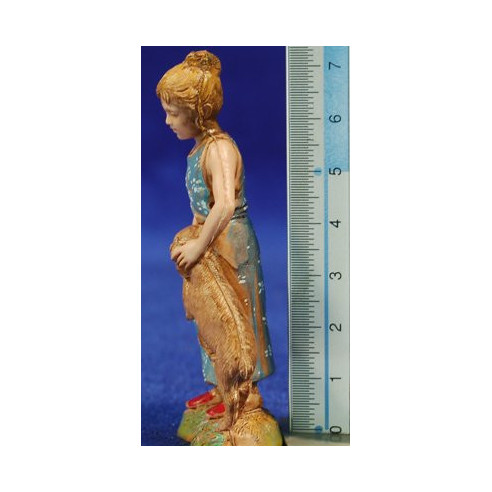 Bimba con cane 10 cm plastica Moranduzzo - Landi stile 700