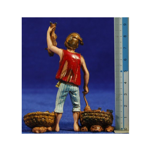 Fish seller 10 cm plastic Moranduzzo - Landi 700 style