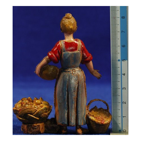 Vegetables woman 10 cm plastic Moranduzzo - Landi 700 style
