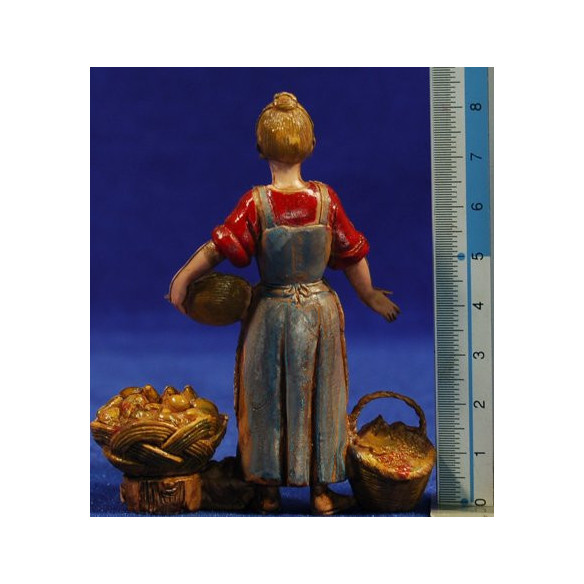 Vegetables woman 10 cm plastic Moranduzzo - Landi 700 style