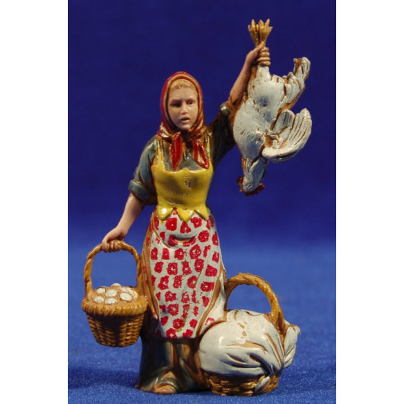Pollivendola 10 cm plastica Moranduzzo - Landi stile 700