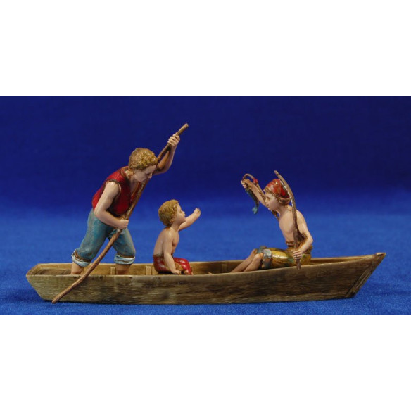 Fisherman group 10 cm plastic Moranduzzo - Landi 700 style