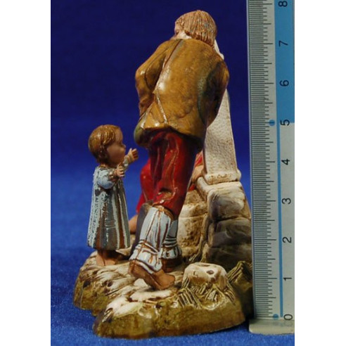 Pastors a la font 10 cm plàstic Moranduzzo - Landi estil 700