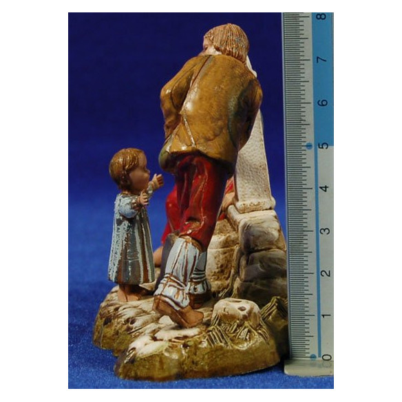 Pastors a la font 10 cm plàstic Moranduzzo - Landi estil 700