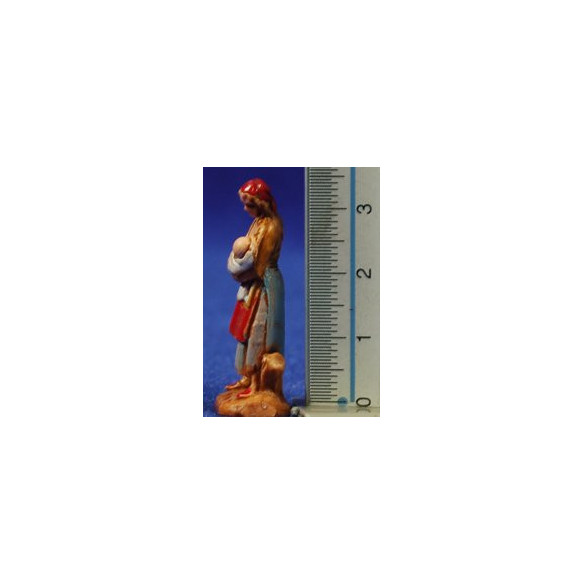 Zingara con bambina 3,5 cm plastica Moranduzzo - Landi stile 700