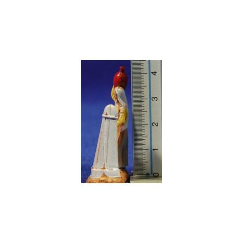 Woman on a fountain 3,5 cm plastic Moranduzzo - Landi 700 style