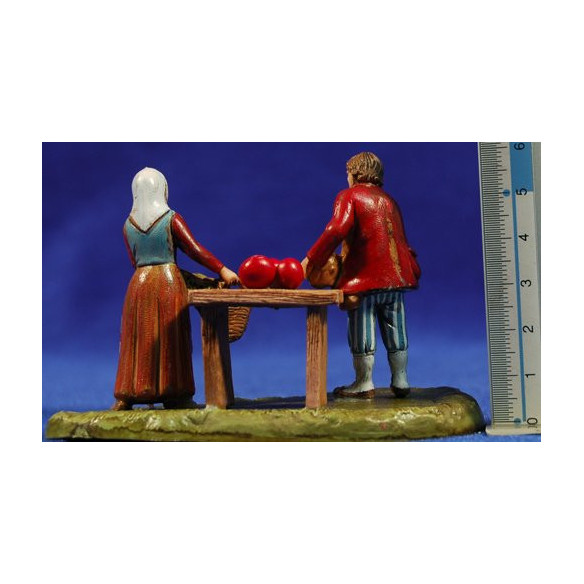Vegetables seller 6 cm plastic Moranduzzo - Landi 700 style