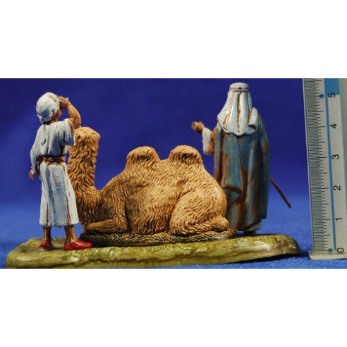 Dos camellers i camell ajagut 6 cm plàstic Moranduzzo - Landi estil hebreu