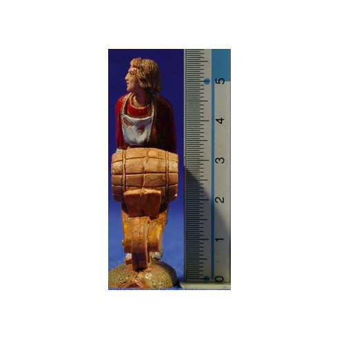 Pastor amb carreta 6 cm plàstic Moranduzzo - Landi estil 700