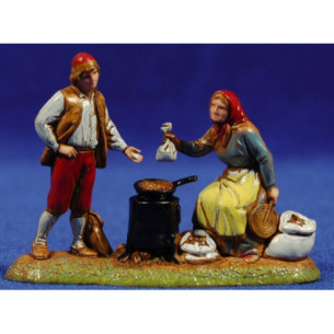 Group chesnut seller 6 cm plastic Moranduzzo - Landi 700 style