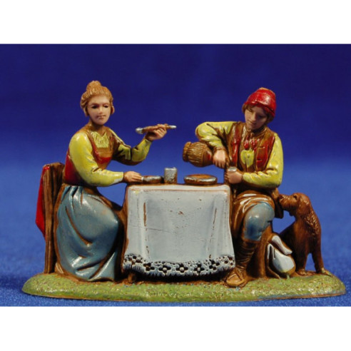 Pastors a taula 6 cm plàstic Moranduzzo - Landi estil 700