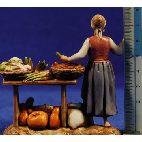 Vendedora de verduras 8 cm plástico Moranduzzo - Landi estilo 700