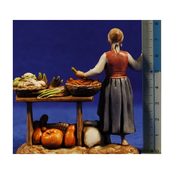 Vendedora de verduras 8 cm plástico Moranduzzo - Landi estilo 700