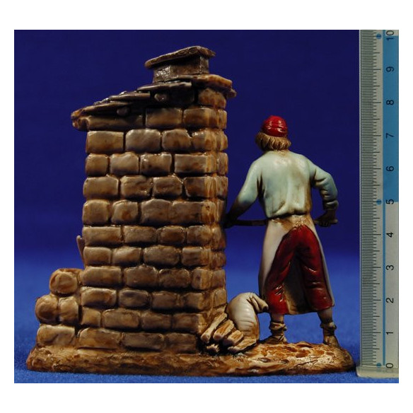 Fornaio con forno 8 cm plastica Moranduzzo - Landi stile 700