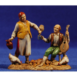 Pastors bevent 8 cm plàstic Moranduzzo - Landi estil 700