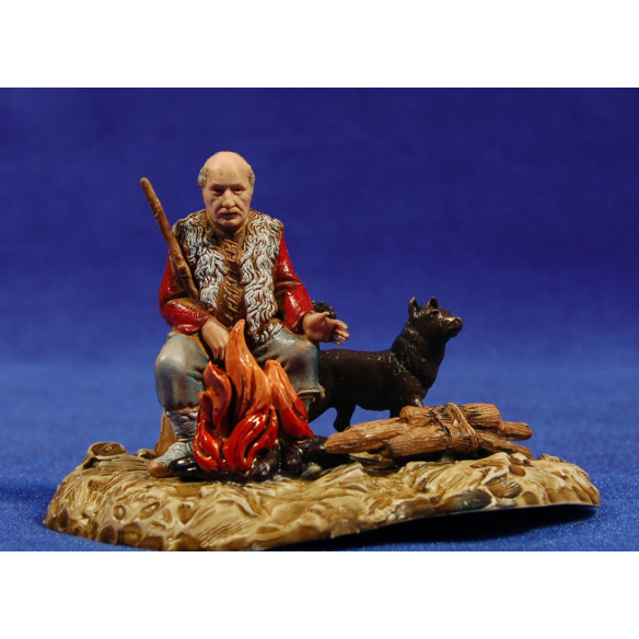 Pastore con fuoco 10 cm plastica Moranduzzo - Landi stile 700