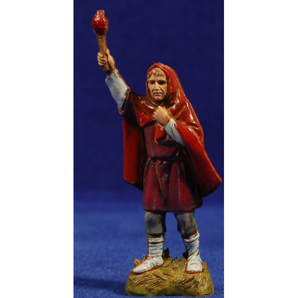 Pastor amb torxa 10 cm plàstic Moranduzzo - Landi estil 700