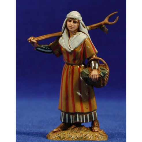 Woman farmer 10 cm plastic Moranduzzo - Landi 700 ebraic