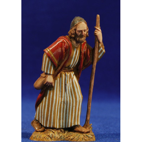 Pastor amb bastó 10 cm plàstic Moranduzzo - Landi estil ebraic