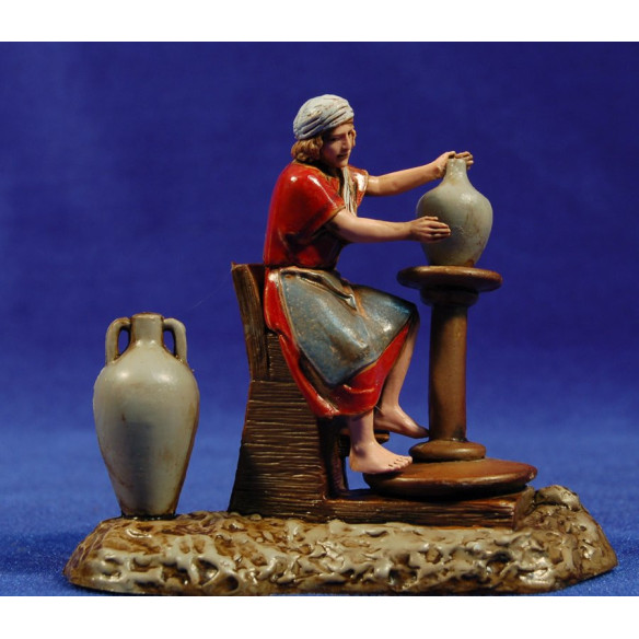 Man with pottery 10 cm plastic Moranduzzo - Landi ebraic style
