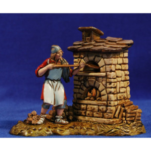 Fornaio con forno 10 cm plastica Moranduzzo - Landi stile 700